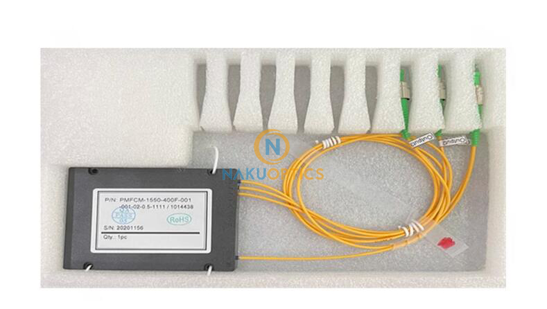 PM fiber beam splitter